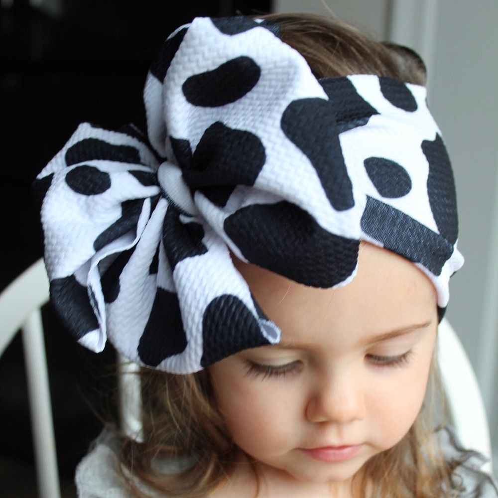 NWOT Small Shop Cow Print Headwrap